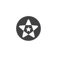 estrella logo icono vector plantilla