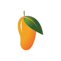 Diseño de ilustración de icono de vector de fruta de mango