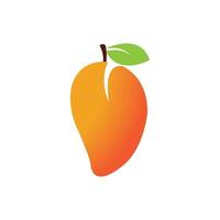 Diseño de ilustración de icono de vector de fruta de mango