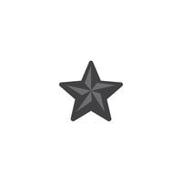 estrella logo icono vector plantilla