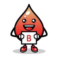 Blood mascot design vector