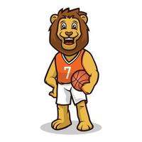 Lion smile cute mascot design vector