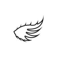 Wing illustration logo vector design