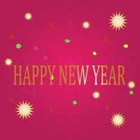 Happy new year design template vector