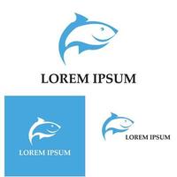 Fish logo template. Creative vector symbol