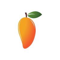 Diseño de ilustración de icono de vector de fruta de mango