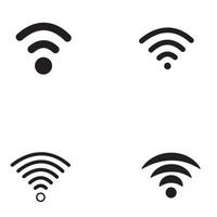 Wireless design logo template vector