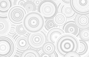 Abstract white and gray circles pattern design. Overlapping artwork template decorative background. illustration vector