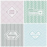 Graphic Design Templates for Logo, Labels and Badges. Abstract Line Patterns Backgrounds. vector