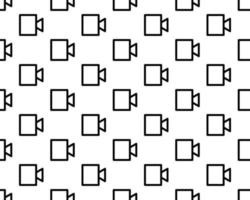 Movie camera background from line icon. Linear vector pattern