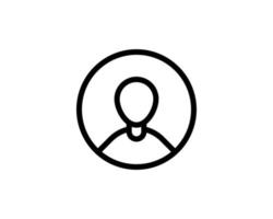 icono de signo de usuario. símbolo de persona avatar humano. vector aislado sobre fondo blanco.