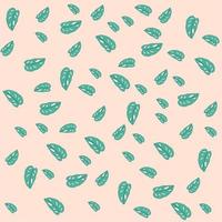 Leaf pattern background vector