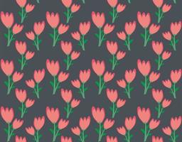 seamless pattern pink floral design. gray background. design wallpaper, backdrop, cover, paper and ready to print on fabric. vector illustration