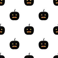 black pumpkin vector graphic design with face character. designs for your backgrounds, elements, seamless patterns, backgrounds, covers and design needs. ready design.