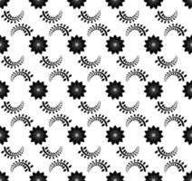 seamless pattern black floral design. white  background. design wallpaper, backdrop, cover, paper and ready to print on fabric. vector illustration