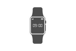 reloj inteligente vector color negro