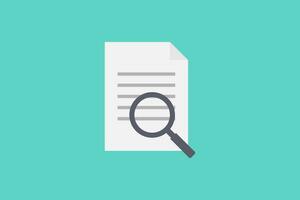 File search icon vector