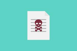 File virus malware icon vector