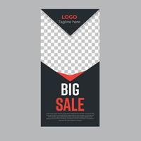 Creative pull up roller banner design template, retractable banner design template vector