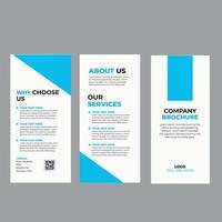 Premium Corporate Tri Fold Brochure Design Template, Exclusive sky blue new year special trifold brochure design template