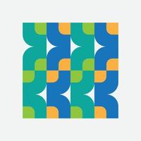 Póster de arte minimalista de geometría con forma y figura simples. diseño de patrón de vector abstracto en estilo escandinavo para banner web, presentación de negocios, paquete de marca, estampado de tela, papel tapiz