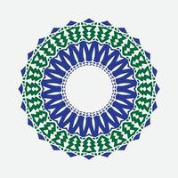 mandala for acrylic painting. Abstract design of mandala in ethnic round ornament. Hand drawn background. Islam, Arabic, Indian. with smooth color vector