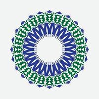 mandala for acrylic painting. Abstract design of mandala in ethnic round ornament. Hand drawn background. Islam, Arabic, Indian. with smooth color vector