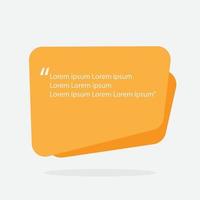 Quote box frame. Quote box icon. Texting quote boxes. Simple Text Box. Elegant Text Box. vector