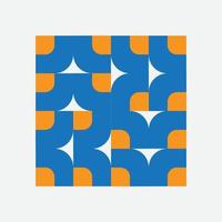 Geometry minimalistic artwork poster with simple shape and figure. Abstract vector pattern design in Scandinavian style for web banner, business presentation, branding package, fabric print, wallpaper
