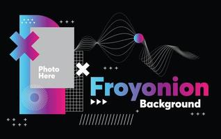 froyonion color background design. geometry gradient shapes composition. Futuristic design posters. elegant background with blue and purple gradient vector