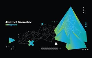 fondo geométrico mínimo. composición de formas dinámicas. vector