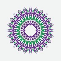 mandala for acrylic painting. Abstract design of mandala in ethnic round ornament. Hand drawn background. Islam, Arabic, Indian. with smooth color vector