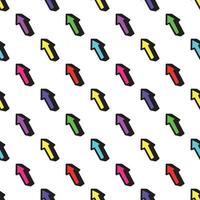 Seamless pattern with multicolored arrows .Vector illustration vector