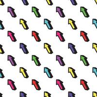 Seamless pattern with multicolored arrows .Vector illustration vector