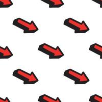 Seamless pattern with a red cursor.Vector illustration vector