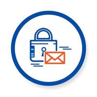 icon Secure E-mail Gateway vector, illustration, eps.10 vector