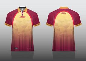 polo shirt uniform design for outdoor sports vector