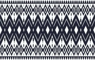 Black White Traditional Ethnic Pattern Background vector