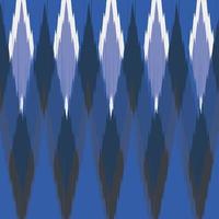 Blue Ikat Pattern Abstract Seamless Fabric Print vector