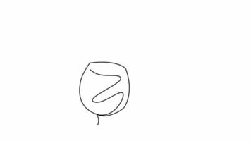 continuous line wine glass video