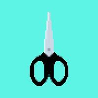 Scissor pixel art vector