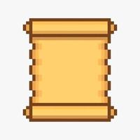Old paper in pixel art style vector