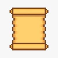 Old paper in pixel art style vector