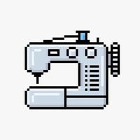 máquina de coser pixel art vector