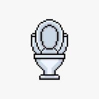 Toilet bowl pixel art vector