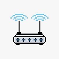 Wifi router pixel art vector