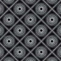 abstract geometric fractal spirograph pattern traditional tribal dark background vector