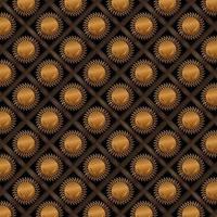 elegant luxury dark golden sun tribal pattern traditional background vector