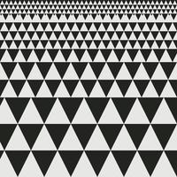 Seamless White to Black Color Transition Triangle Halftone Gradient Pattern. Abstract Geometric Background Design vector