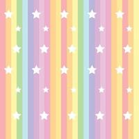 Seamless Pattern Rainbow Pastel Background with Star Shape vector